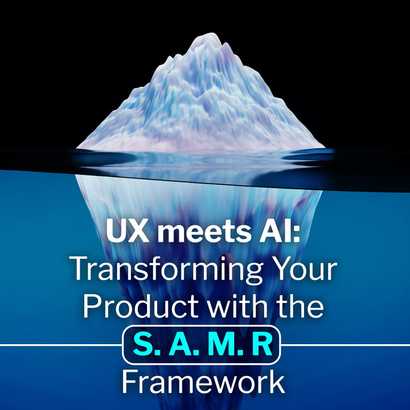 Our latest blog talks about transforming your product with Generative AI using the SAMR Framework.